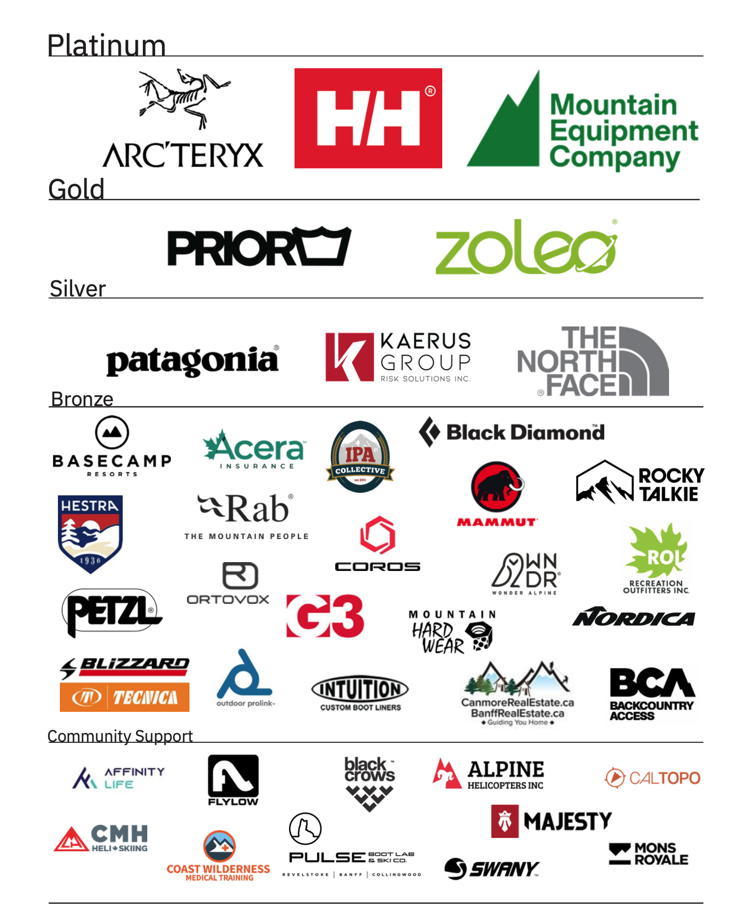 ACMG Sponsor Logos